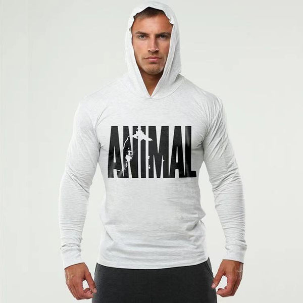 Fitness long-sleeved hooded sweater(HD045)