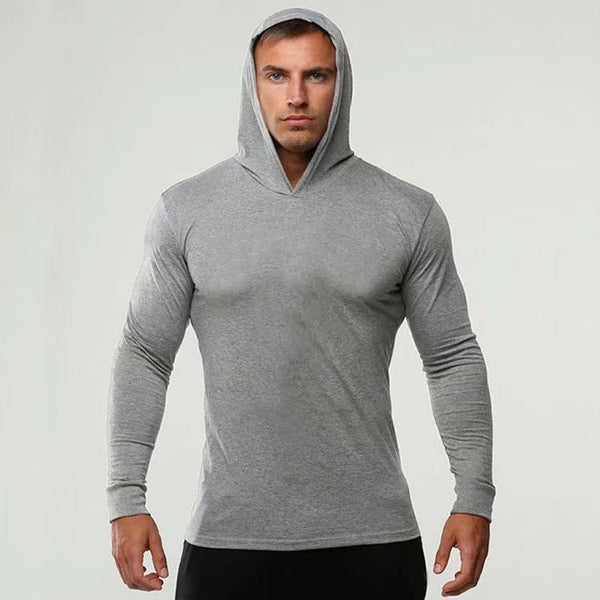 Fitness long-sleeved hooded sweater(HD001)
