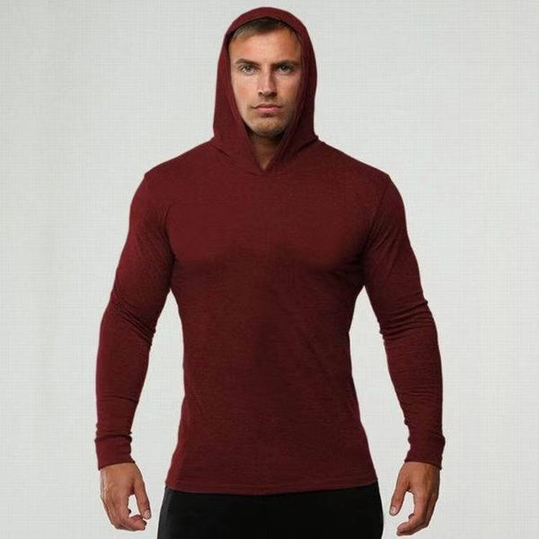 Fitness long-sleeved hooded sweater(HD001)