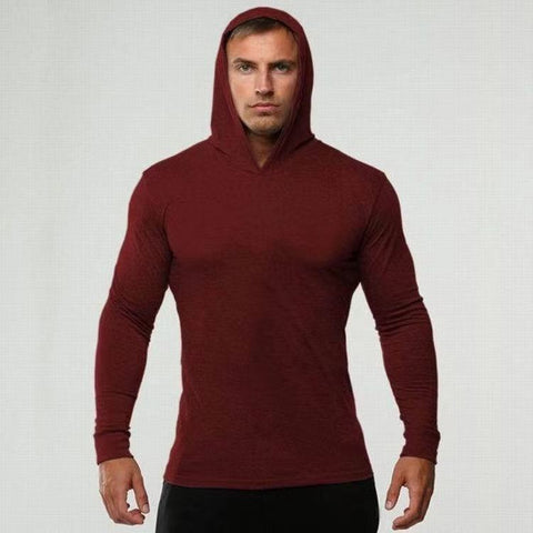 Fitness long-sleeved hooded sweater(HD001)