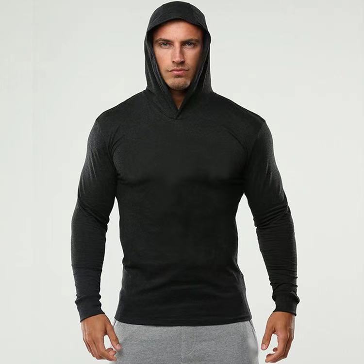 Fitness long-sleeved hooded sweater(HD001)