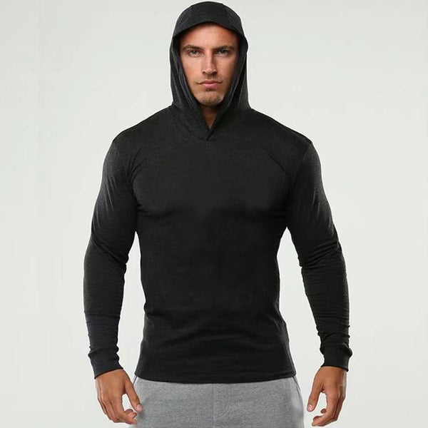 Fitness long-sleeved hooded sweater(HD001)