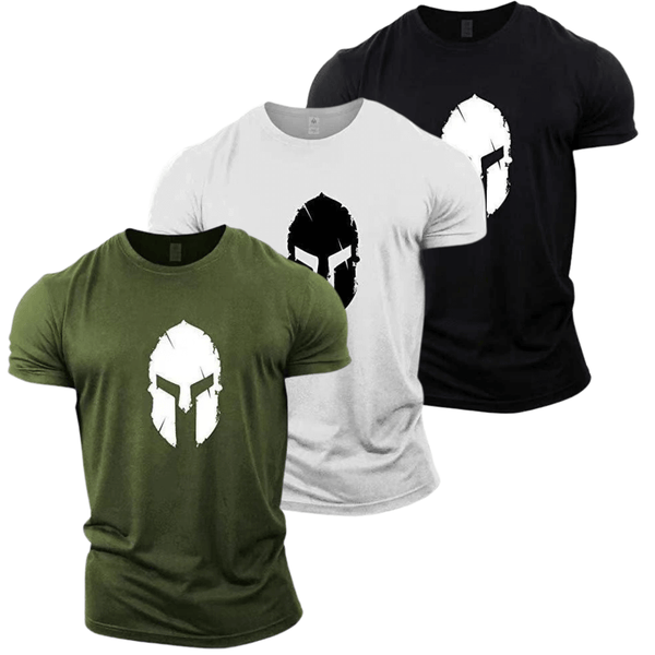 3 Pack Men's Fitness Graphic Muscle T-shirt