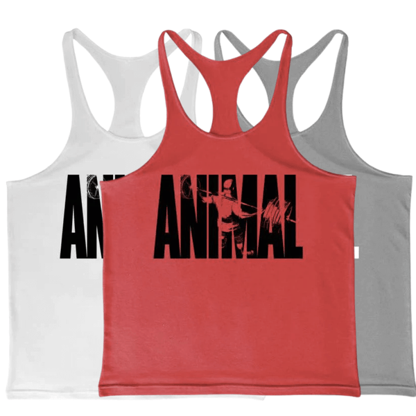 3 Pack ANIMAL Printed Muscle Tank Tops