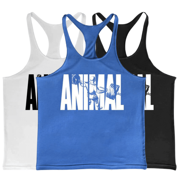 3 Pack ANIMAL Printed Muscle Tank Tops