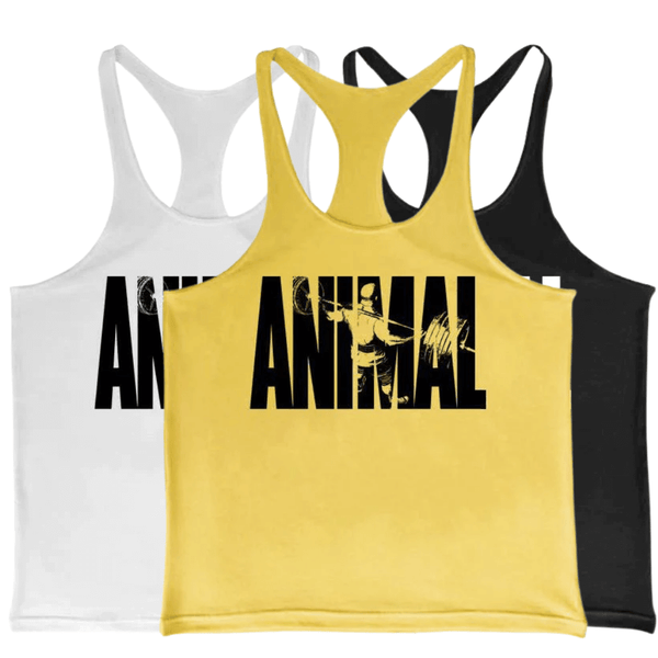 3 Pack ANIMAL Printed Muscle Tank Tops