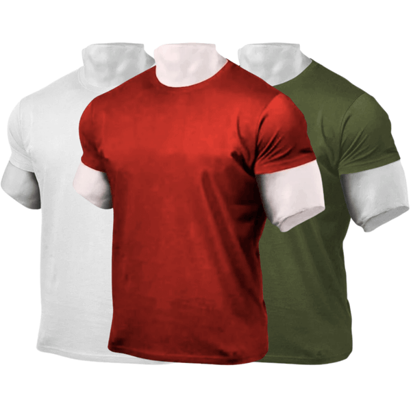 3 Packs Crew Neckline Tees