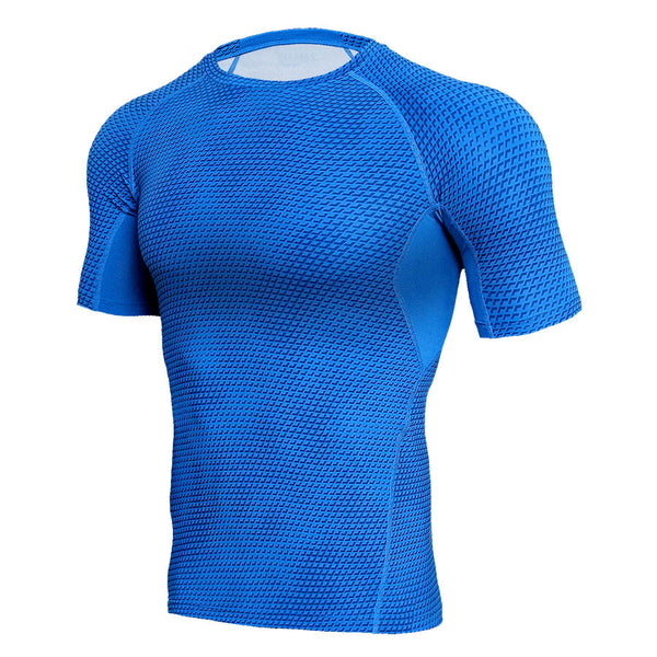 Men'S Sports Running Fitness Quick-Drying Short-Sleeved T-Shirt