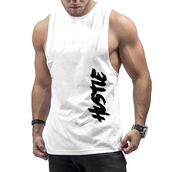 HUSTLE Printed Fashion Tank Tops for Men