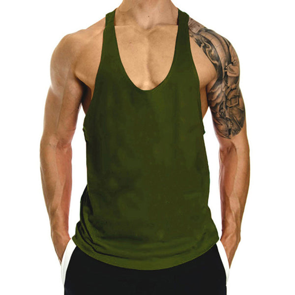 Men's HUSTLE Bodybuilding Loose Tank Tops