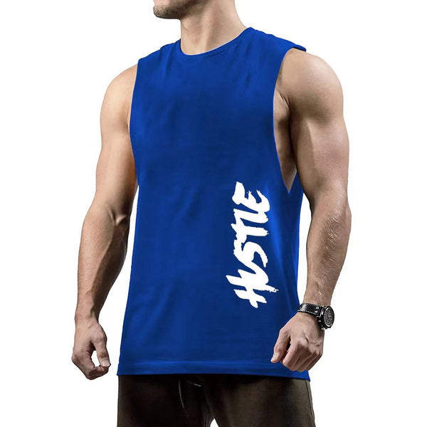 HUSTLE Printed Fashion Tank Tops for Men