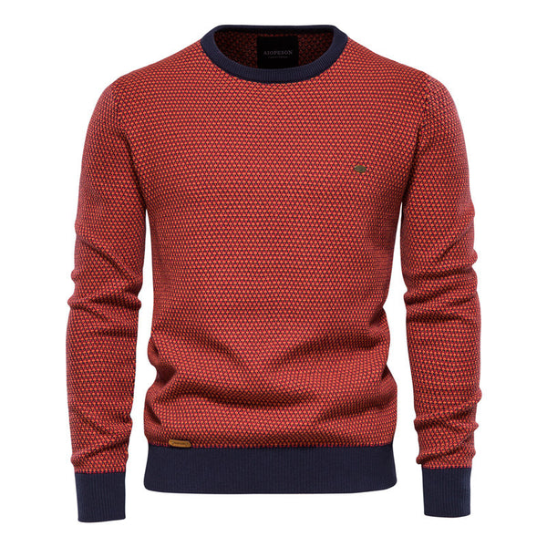Autumn And Winter Men's Round Neck Knitted Sweater