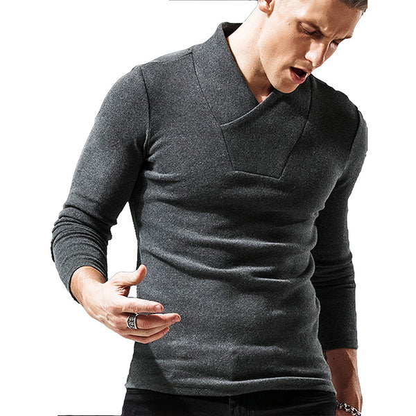 Men's Autumn And Winter Turtleneck Thermal Bottoming Shirt