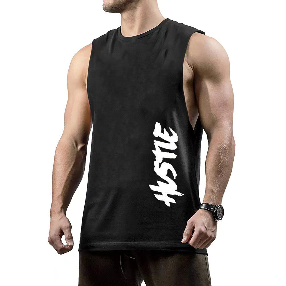 HUSTLE Printed Fashion Tank Tops for Men