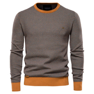 Autumn And Winter Men's Round Neck Knitted Sweater