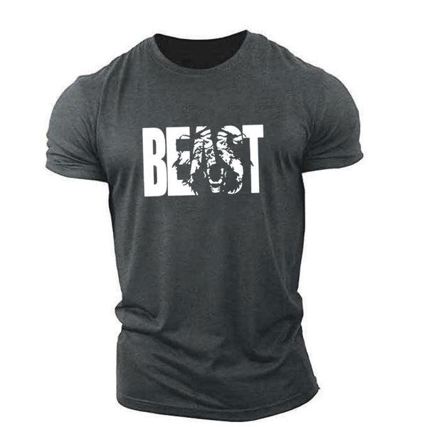 dark grey Men's Short Sleeve BEAST T-shirt
