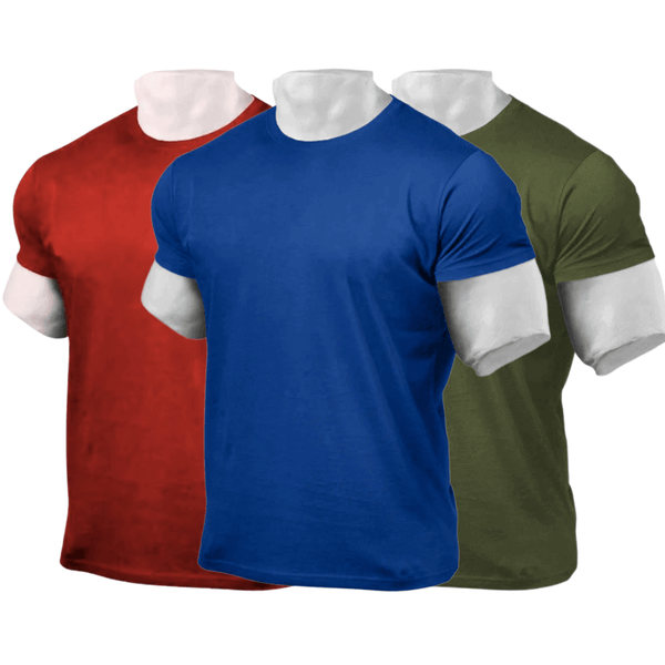 3 Packs Crew Neckline Tees