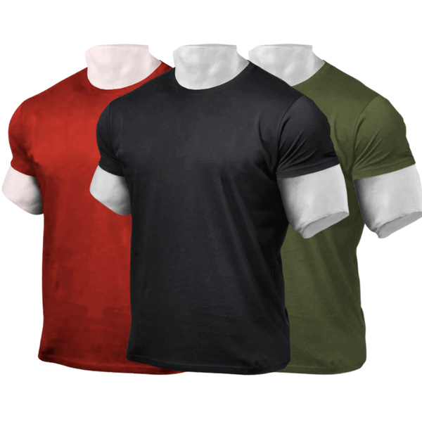 3 Packs Crew Neckline Tees