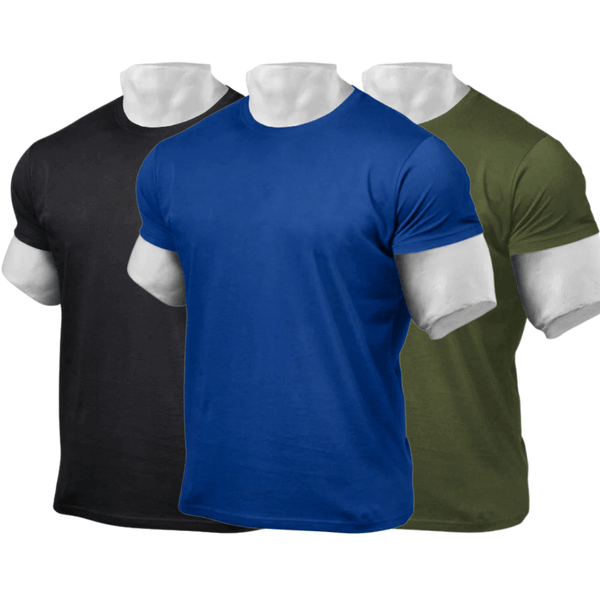 3 Packs Crew Neckline Tees